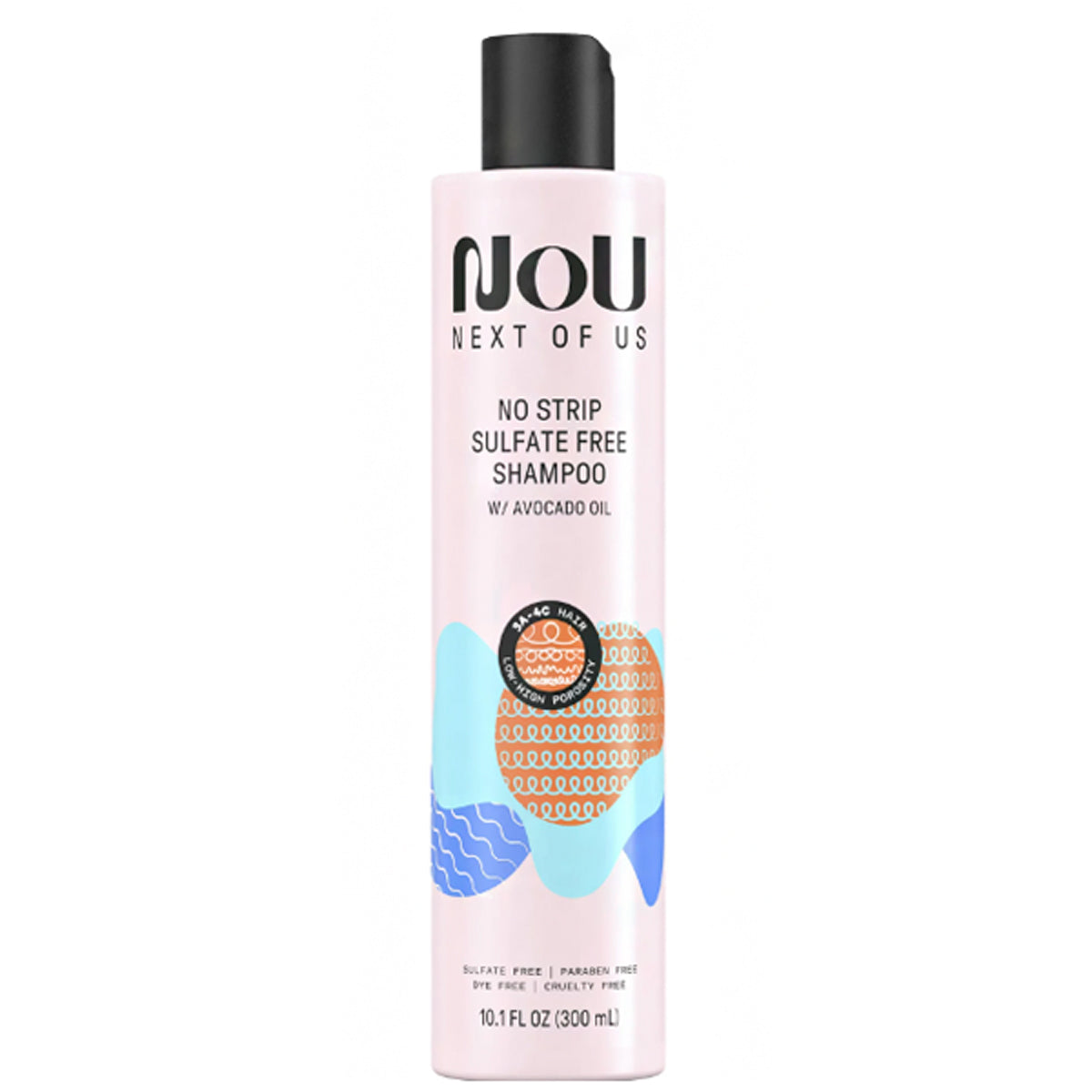 NOU No Strip Sulfate Free Shampoo 10.1oz