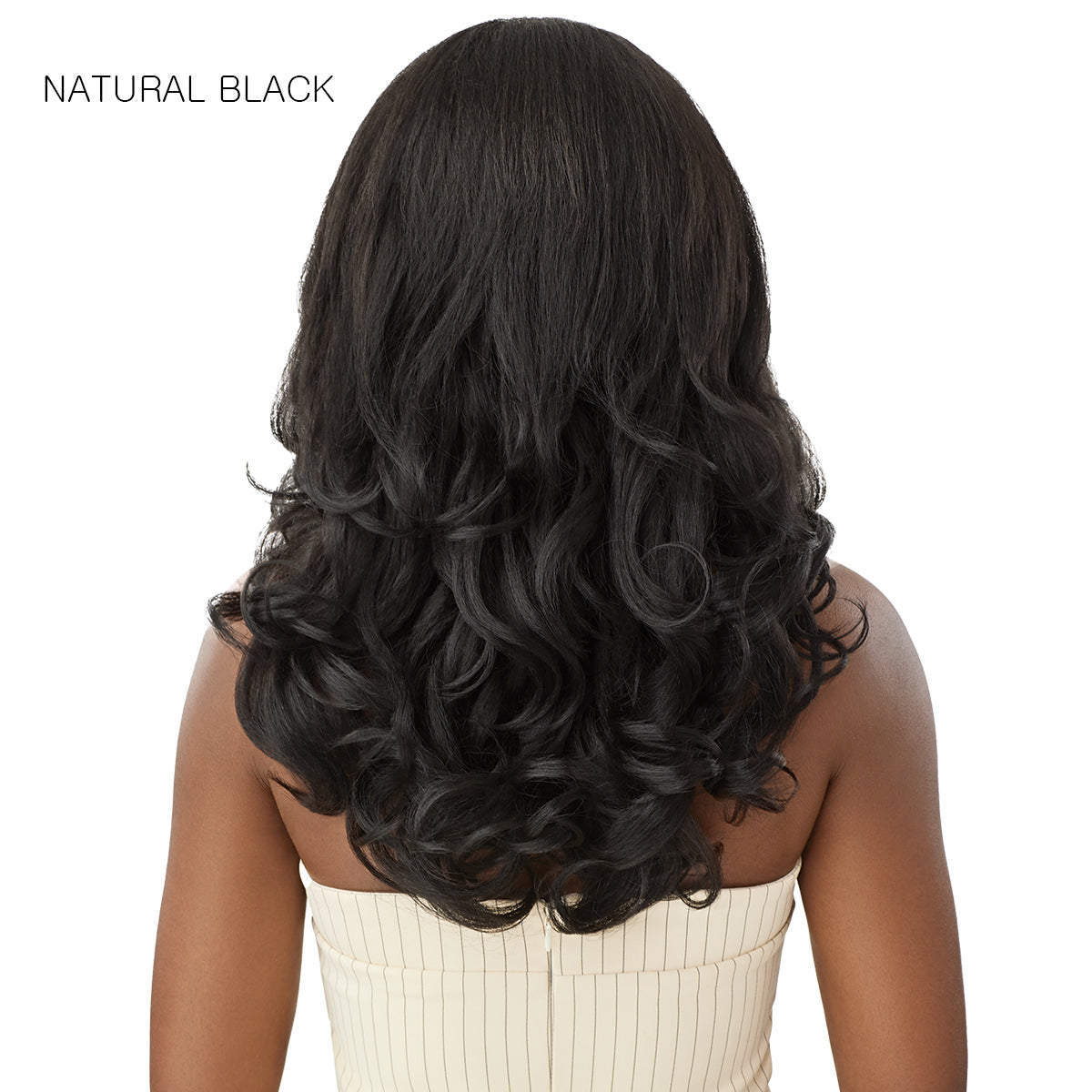 Outre Big Beautiful U Part Cap Leave Out Wig DOMINICAN BODY CURL 20 ::  WigTypes.com