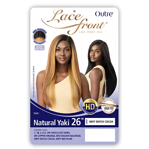 Outre synthetic lace front parting wig natural yaki 18 inch best sale