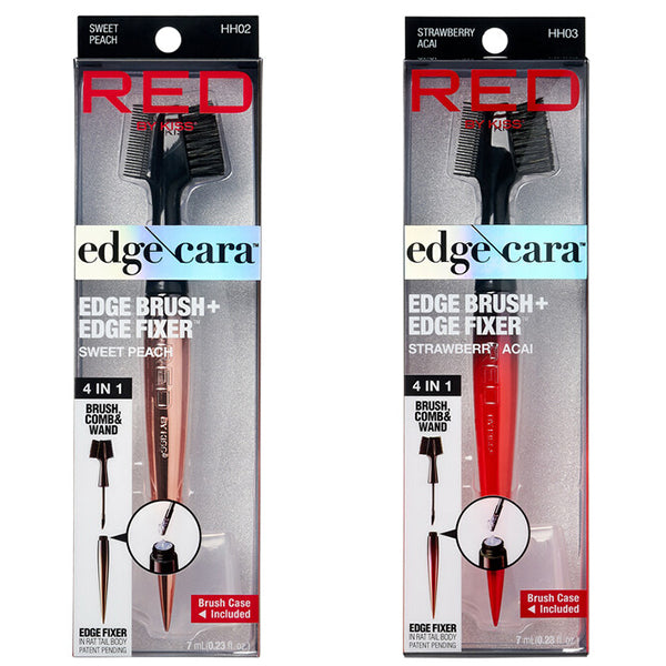 Red by Kiss HHXX Edge Cara Edge Brush & Edge Fixer 0.23oz