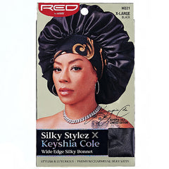 Red by Kiss HQXX Silky Stylez X Keyshia Cole Wide Edge Silky Bonnet X-Large